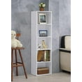 thumbnail image 3 of Hodedah 5-Shelf Bookcase, White, 3 of 3