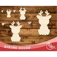 thumbnail image 3 of Unfinished Wood Cute Deer Shape 8" / 1/8", 3 of 3