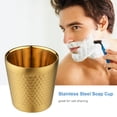 thumbnail image 2 of Taza de jabón de acero inoxidable Tazón de taza de afeitar Tazón de barbero Barba Maquinilla de a Irfora Taza de afeitar, 2 of 6