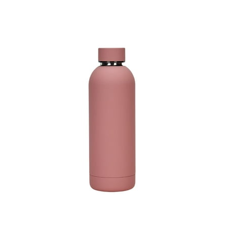 

Worallymy Thermal Cup Double-Layers Stainless Steel 500ML Large Coffee Vacuum Flask Outdoor Sports Hot Water Bottle Kitchen Gym Tools Pink
