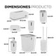 thumbnail image 2 of Juego para Baño de 8 Piezas | Accesorios para Baño Moderno de Plastico | Kit de 8 Piezas para Baño | Conjunto de Almacenamiento para Baño, 2 of 5