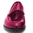 thumbnail image 3 of YDN Women Comfortable Alomond Closed Toe Loafer Chunky Low Heel Slip On Pumps Wide Strap Office Dressy Slide Shoes Size 8 Pink, 3 of 4