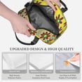 thumbnail image 5 of DouZhe Lunch Bags for Women and Men, Cartoon Yellow Daisy Flowers Prints Reusable Portable Insulated Cooler Waterproof Lunch Tote Bag for Travel Work School Picnic, 5 of 7
