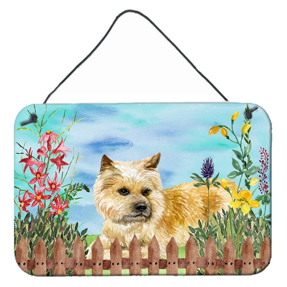 Carolines Treasures CK1252DS812 Cairn Terrier Spring Wall or Door Hanging Prints  8x12 multicolor