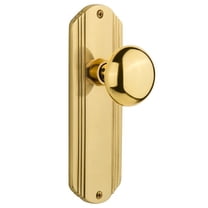 Nostalgic Warehouse Decnyk_Sd_Nk New York Solid Brass Single Dummy Door Knob - Brass