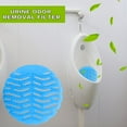 thumbnail image 4 of Urinal Screen Deodorizer, Anti-Splash & Long-Lasting Fragrance Urinal Cakes, 10 Pcs Urinal Pads Fits to All Toilets (Blue), 4 of 4