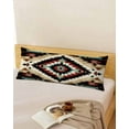 thumbnail image 5 of Southwestern Geometric Art Vintage Body Pillow Cover, Pillowcase Protectors with Zipper, Breathable Decorative Throw Pillow Case Cover, Pillow Shams for Couch Sofa 20x60Inch, 5 of 7