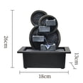 thumbnail image 2 of Fuente de agua de decorativa Fuente de agua que fluye Cascada de Feng Shui C Zulema Fuente de mesa, 2 of 6