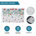 thumbnail image 6 of 4th of July Placemats Set of 8, Memorial Day Patriotic Star Leaf Wooden Placemats for Dining Table, Place Mats for Kitchen Tabletop, Waterproof Wipeable Dining Table Mats Set, 6 of 9