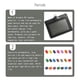 thumbnail image 4 of Matsuzay 10 fundas protectoras para tarjetas de identificación, fundas multifuncionales para tarjetas de autobús Carpetas de archivos Horizontal/Negro, 4 of 6