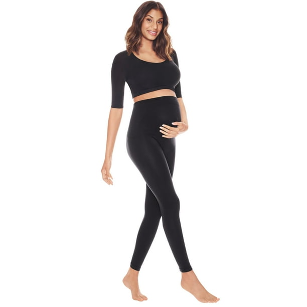 Playtex Womens Maternity Seamless Legging, M/L, Black 