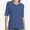 Navy blue, variant on Women's V Neck Basic Summer Casual Elbow Length T Shirts