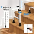 thumbnail image 2 of SAFH Stair Climbing Assist Cane, Height Adjustable with Anti-Slip Handle & Stabilizing Feet, 300lbs Capacity for Seniors, Post-Surgery, Standard Steps, 2 of 8