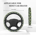 thumbnail image 3 of Uemuo Football Printed Car Elastic Steering Wheel Cover - Universal Car Accessory for Diverse Cars Anti-Slip, and Comfortable- 15", 3 of 8