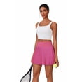 thumbnail image 5 of Pinspark Women's Athletic Skorts Pleated Tennis Skirt Cheer Skirts Lightweight Golf Workout Skirt High Waisted Preppy Skirts with Short Pockets, 5 of 8