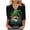 #284-Green, variant on TaTaai Women's Celtic Holiday Blouse V-Neck 3/4 Sleeve Loose Fit Printed T-Shirt St. Patrick's Day Theme Casual Spring Top Gift