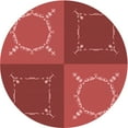 thumbnail image 1 of Ahgly Company Machine Washable Indoor Round Transitional Grapefruit Red Area Rugs, 5' Round, 1 of 7