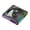 Black-reverse side, variant on PWM Controlled 12cm ARGB Lighting Mirror Design Quiet Operations Fan with Temperature Adjustment for Desktop and Gaming PC