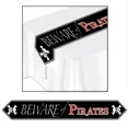 thumbnail image 1 of The Beistle Company Chemin de Table Imprimé Attention aux Pirates (Lot de 12), 1 of 2