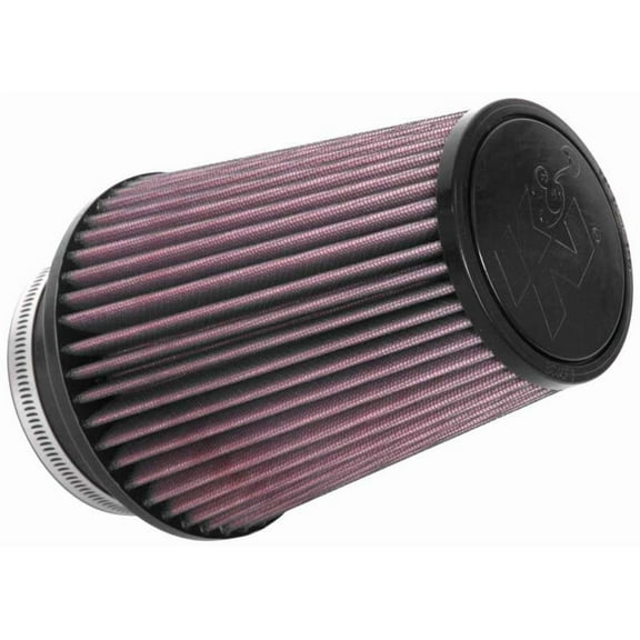 K&N Universal Clamp-On Air Filter: High Performance, Premium, Washable, Replacement Filter: Flange Diameter: 4 In, Filter Height: 7 In, Flange Length: 1.75 In, Shape: Round Tapered, RU-4680