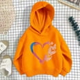 thumbnail image 5 of SGMVNU Hoodies for Girls Boys Trendy Boys Fashion Hoodie Heart Print Casual Pullover Sweatshirt for Kids Athletic Outerwear Youth Apparel with Pocket(Size 8-9 Years, White), 5 of 9