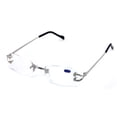 thumbnail image 3 of V.W.E Rectangular Rimless Fashion Reading Glasses With Anti-reflective AR Coating Metal Frame +3.00, 3 of 3