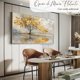 thumbnail image 3 of Cuadro Decogaleria Arbol Dorado Abstracto Moderno 140x70 Cm., 3 of 4