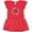 Red with Polka Dots, variant on Inktastic Though She Be but Little She is Fierce Girls Toddler Dress