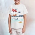 thumbnail image 2 of Duqingm Boy T Shirt Boys' Short Sleeve Solid Crew Neck T-shirt, Soft, Comfortable, Relaxed Fit White,9-10 Years, 2 of 4