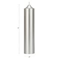 thumbnail image 2 of Mega Candles 3 pcs Unscented Silver Dome Top Round Pillar Candle, Hand Poured Premium Wax Candles 2 Inch x 9 Inch, Home Décor, Wedding Receptions, Baby Showers, Birthdays, Celebrations, Party & More, 2 of 2