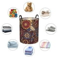 thumbnail image 4 of ZICANCN Laundry Basket Organizer, Persian Paisley Red Floral Collapsible Hamper for Bathroom Bedroom Laundry Room, Small Size, 4 of 7