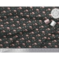 thumbnail image 2 of Soimoi Black Cotton Duck Fabric Flamingo Bird Print Sewing Fabric Yard 42 Inch Wide, 2 of 3