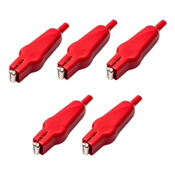 Sidaley Paquete de 5 clips revestidos, de carga para vehículos y camiones, puentes eléctricos, conector de prueba, convertidor, accesorios de Vehículos, repuestos y accesorios Mis Rojo Sidaley VI018260-02