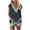 Blue, variant on gakvbuo Summer Tank Tops For Women 2024 V Neck Lace Floral Print Lace Patchwork Short Sleeve Loose Fit Shirts Tunics Blouses