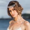 thumbnail image 2 of Miangastore Crystal Rhinestone tiara Crown for Hair Decoration with Alloy Material and Combs Design One Size Fits Most, 2 of 9