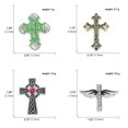 thumbnail image 3 of Juego de broches decorativos con forma de cruz y solapa en forma de cruz, 3 of 3
