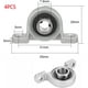 thumbnail image 2 of Dinheiro Plummer Rodamiento de brida de 8 mm Bloque de rodamientos de aleación de zinc Bloque de rodamientos autoalineables Rodamiento horizontal para impresora 3D Diámetro interior 8 mm Diámetro 4, 2 of 5
