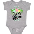 thumbnail image 3 of Inktastic He is Risen Floral Print Cross with Beautiful Flowers Boys or Girls Baby Bodysuit, 3 of 5