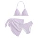 thumbnail image 5 of Conjunto de Falda de Traje de Baño Niños Moda Color Sólido Bloqueo Suspendentes Bikini, Traje de Baño Junto Al Mar con Falda de Malla, Ropa de Playa de Nylon Spandex para el Verano, 5 of 5