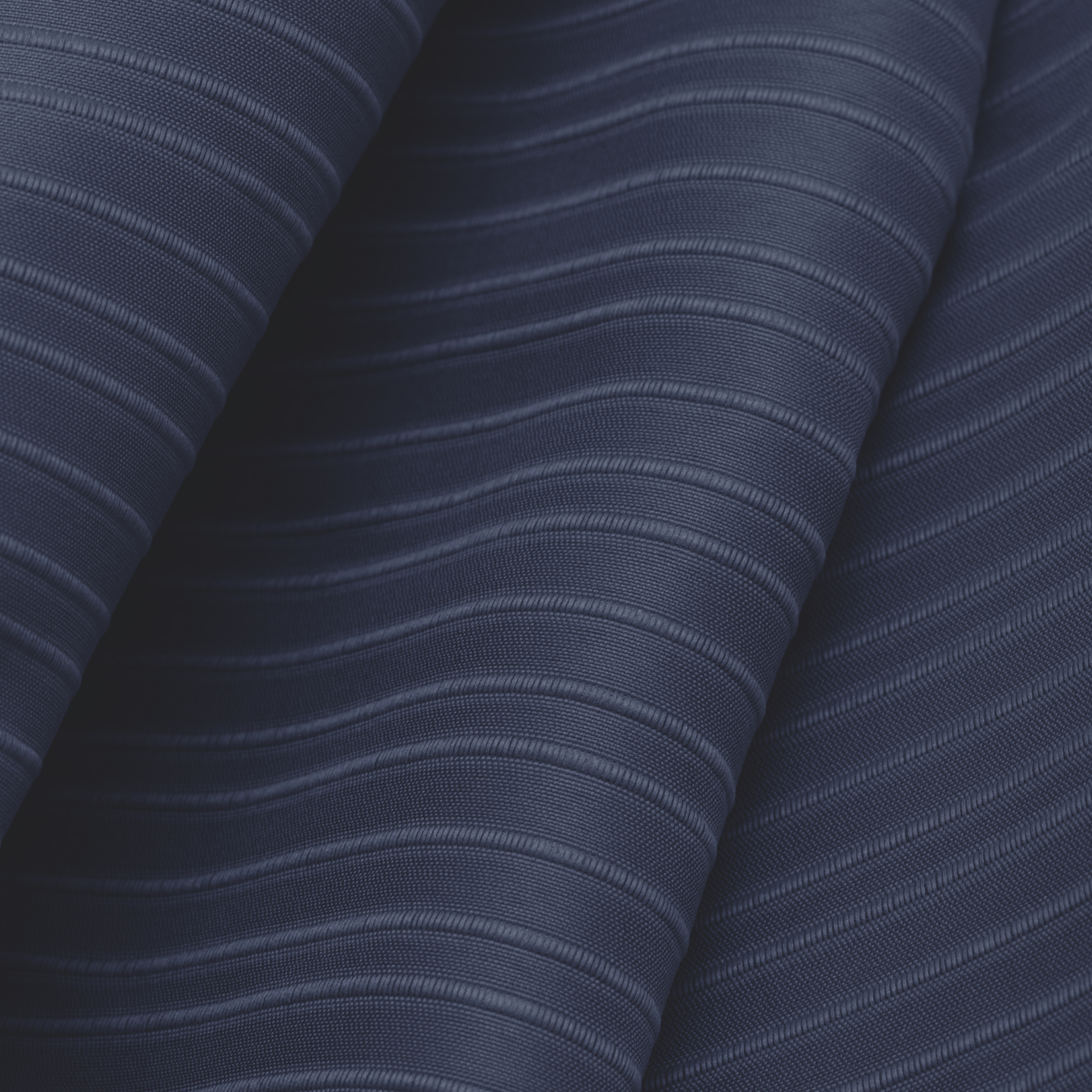 Zenna Home Easy Hang Kadin Premium Fabric Shower Curtain with View, Navy