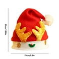 thumbnail image 3 of Darzheoy Christmas Hats Santa Hats Plush Santa Claus Christmas Decorations for Christmas New Year Festive Holiday Party Supplies, 3 of 7