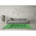 thumbnail image 3 of Ahgly Company Indoor Rectangle Abstract Emerald Green Modern Area Rugs, 3' x 5', 3 of 4