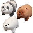 thumbnail image 2 of Bare Bear Plush Toys Children Stuffed Animals Cartoon Figure Plush Panda Doll Pillow Soft Cute Plush Birthday Gift For Kids, 2 of 5