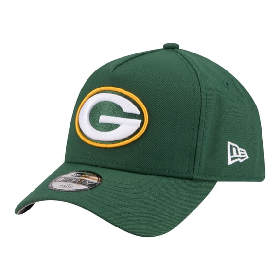 Youth New Era  Green Green Bay Packers 9FORTY A-Frame Adjustable Hat