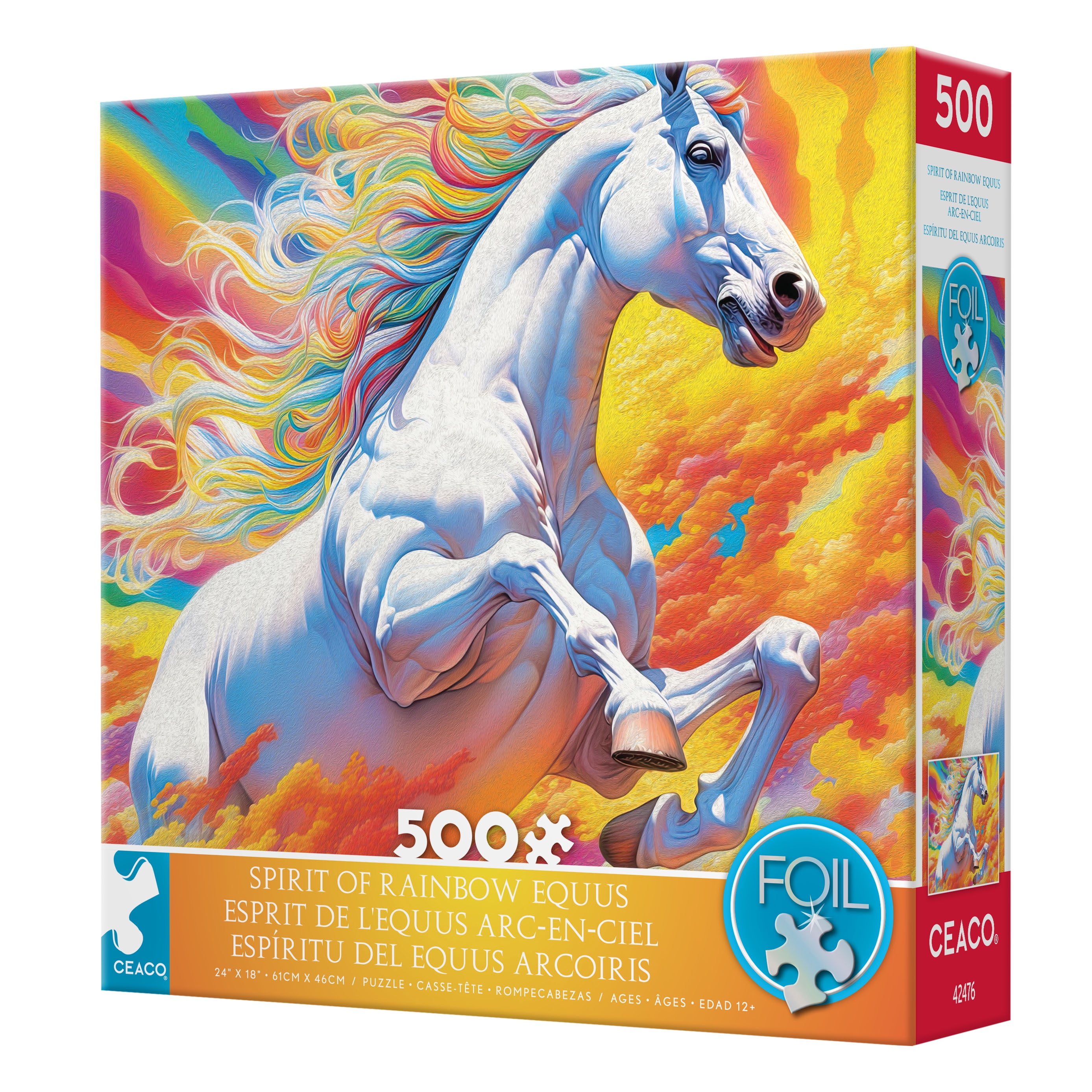 Ceaco Spirit of Rainbow Equus (Michael David Ward) 500 Piece Interlocking Jigsaw Puzzle