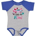 thumbnail image 3 of Inktastic I Love My Mimi Pink and Blue Fox with Hearts Boys or Girls Baby Bodysuit, 3 of 5