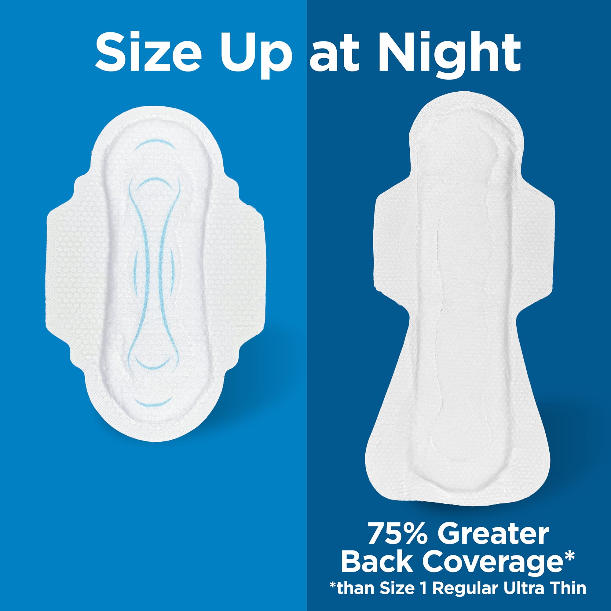 Equate Overnight Maxi Pads with Flexi-Wings, Extra Heavy Overnight Absorbency, Size 5, 36 Count