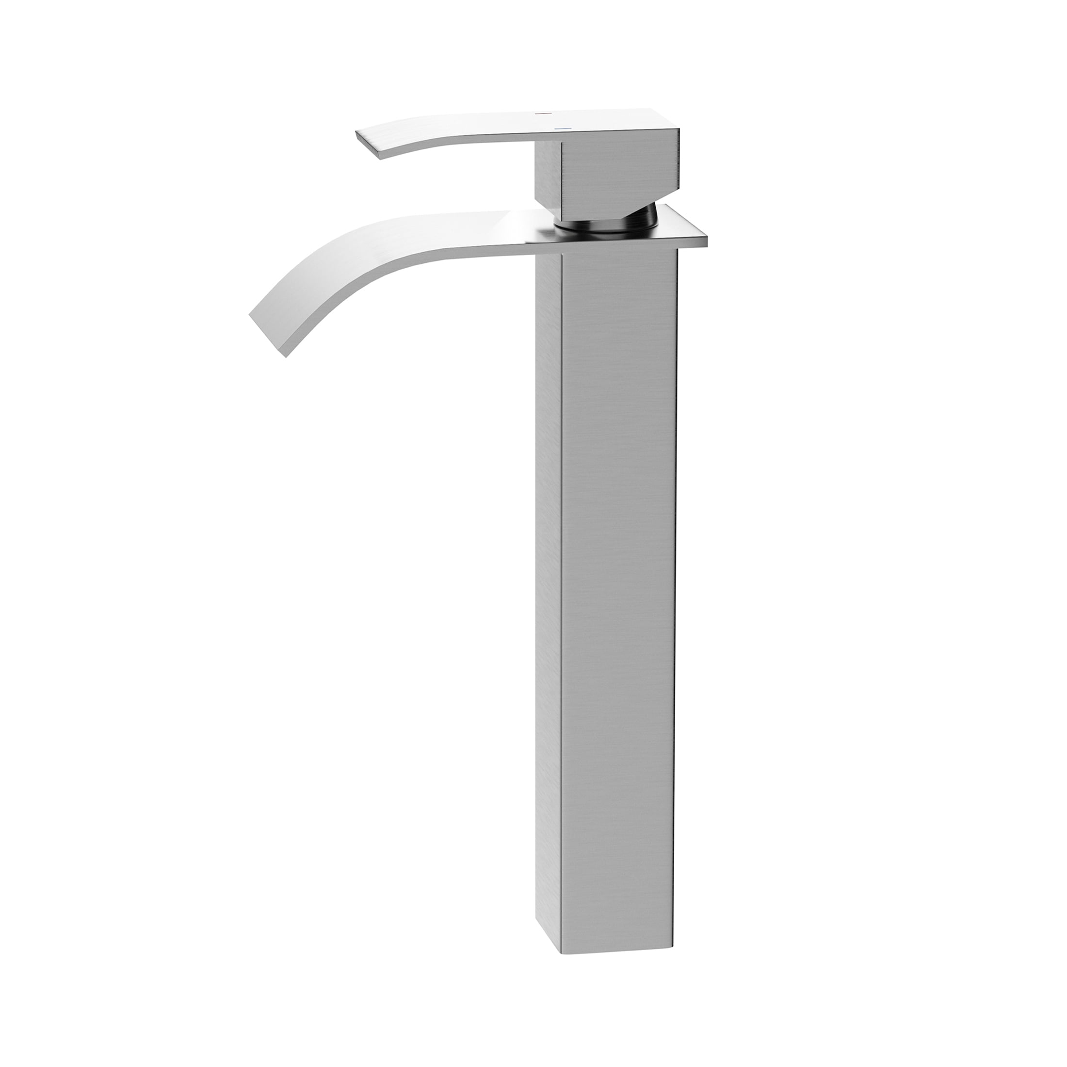 JERFIT 6-inch Single Handle Bathroom Sink Faucet with CUPC Certification, Brushed Nickel Finish for Modern Vanity