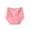 Pink, variant on Iyufng Plus Size High Waist Briefs for Women Floral Lace Panel Soft Skin Friendly Breathable Stretch Comfort Daily Women Underwear