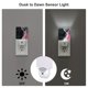 thumbnail image 3 of Fotbe Pink White Ocean Waves Luz Nocturna LED, Luz de Noche con Sensor de Luz Natural de Anochecer a Amanecer, Se Enchufa a la Pared, Blanco Cálido 0.5W-US, 3 of 7